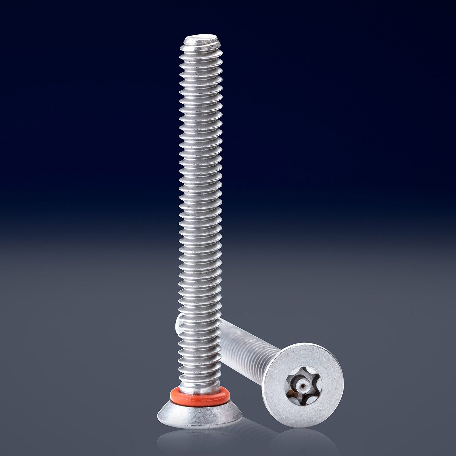 Tornillo de sellado con cabeza plana y encastre de 6 lóbulos